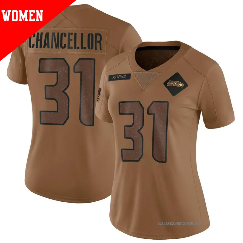 Men s 31 Kam Chancellor Seattle Seahawks Game Royal Throwback Jersey